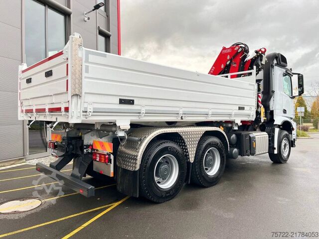 3-sided tipper Mercedes-Benz Arocs 3348 6x4 BB Dreiseitenkipper FASSI F195A