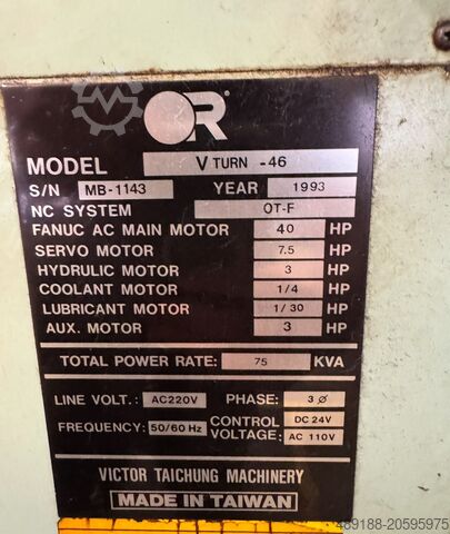 CNC lathe Victor V Turn 46