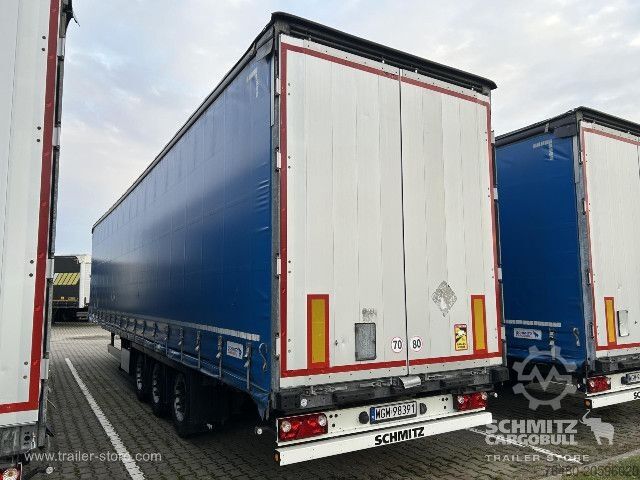 Auflieger mit Pritsche & Plane Schmitz Cargobull Schiebeplane Mega