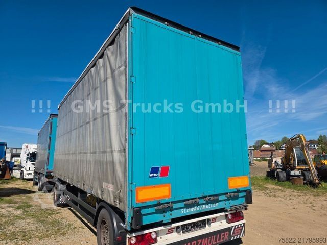 Open trailer with tarp SCHWARZMÜLLER Plane / load 13,5ton / Edtscha / TÜV