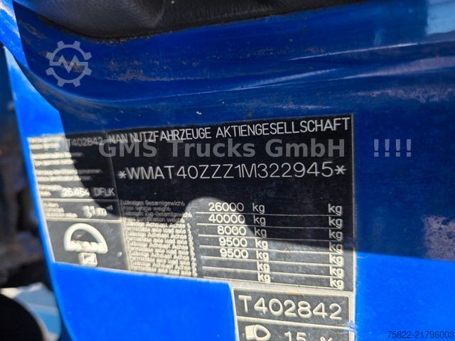 Three-sided tipper truck MAN FE 460 / 6X4 / Wechsel Kipper BORDMATIK + SZM