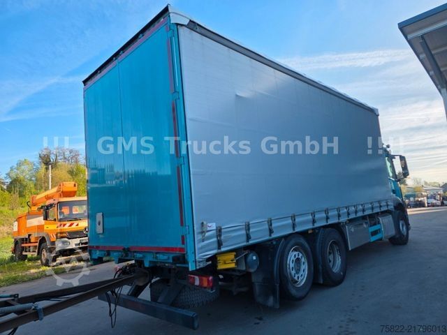 Flatbed truck with tarp MERCEDES-BENZ Antos 2536 / Schiebe Plane / WENIG KM