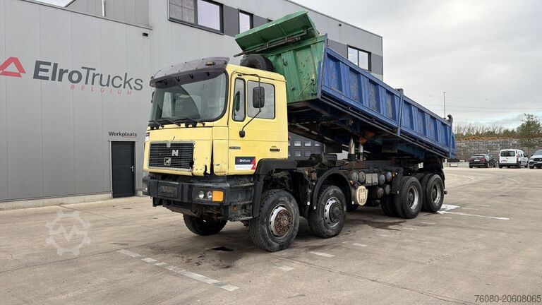 3-way tipper MAN 35.402 (8X8 / BIG AXLES / GRAND PONT / LAMES / ...