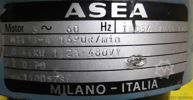 Gear motor 0.45 kW 30 rpm ASEA MTT1B-4