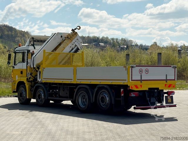 Truck mounted crane MAN TGA 35.440 * HIAB 700 - 5 + FUNK / 8x2 * TOP