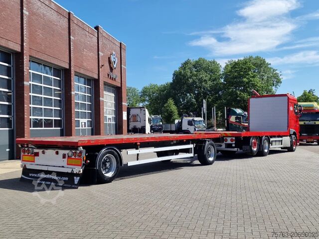 Loading platform DAF XF 410 6x2 SpaceCab - Flatbed - Euro 6 + 2 axle...