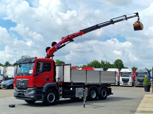 Crane truck MAN TGS 26.360 6x4 Hydrodrive / Crane HMF1920K-RCS ...