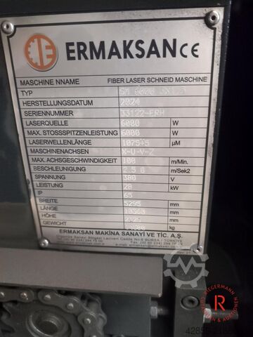 Laser cutting machine ERMAKSAN Fibermark | Fibermark SM 6000 3X1. 5 Gen-5