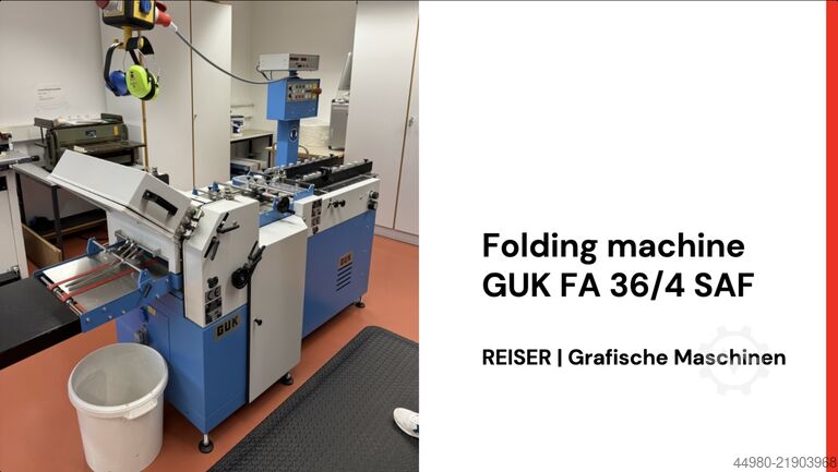 Folding machine GUK FA 36/4 SAF