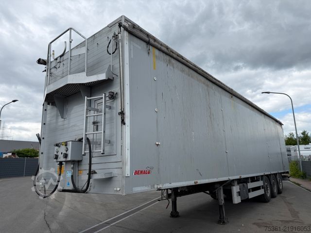 Walking floor semitrailer BENALU Jumboliner Schubboden 90,1m3 2X Liftachse SAF