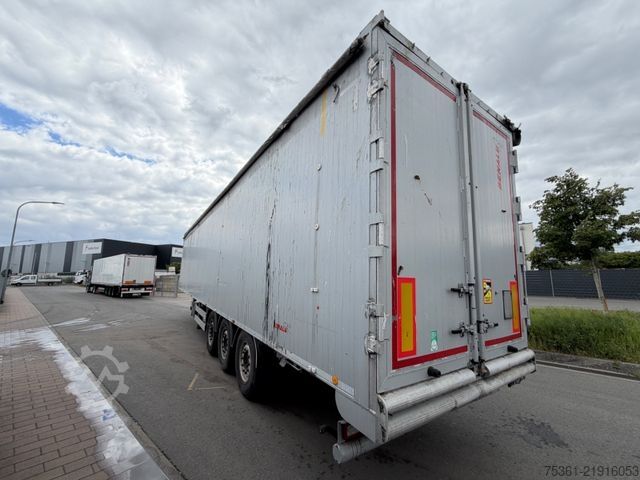 Walking floor semitrailer BENALU Jumboliner Schubboden 90,1m3 2X Liftachse SAF