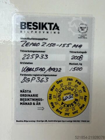 Refrigerated/frozen transport Närko REF-trailer with Thermoking, 2008