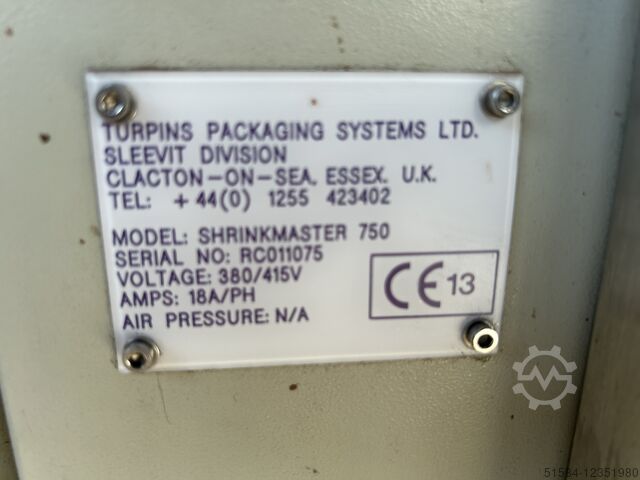 Shrink tunnel Sleevit Shrinkmaster750