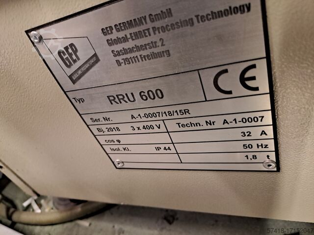 Aufrollung GEP Ehret RRU 600