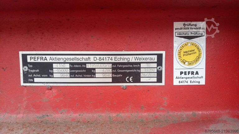 Heavy-duty trailer Pefra 4150