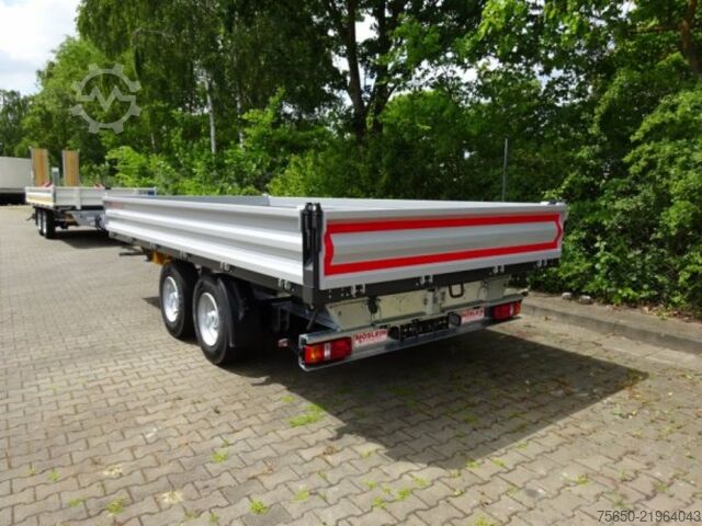 Tipper trailer Möslein TTD11 weiß  neuer Tandem 3- Seitenkipper Tieflader-- Neufahrzeug --