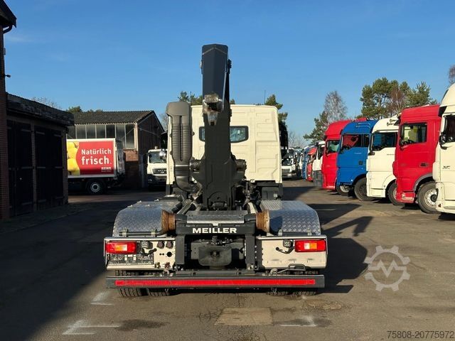 Roll-off tipper truck VOLVO FM420 6x4 Abroller Meiller RS21.65 AHK Lift