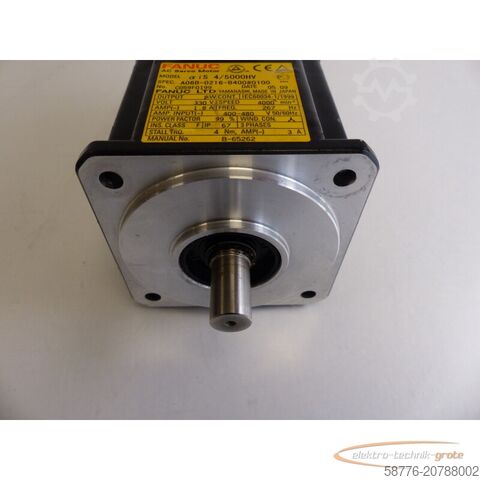 Control unit Fanuc A06B-0216-B400 # 0100 AC Servo Motor SN: C059F0199 ohne Encorder