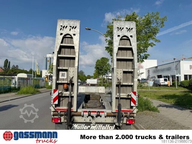 Low loader trailer Müller-Mitteltal TT 40 PROFI, feuerverzinkt