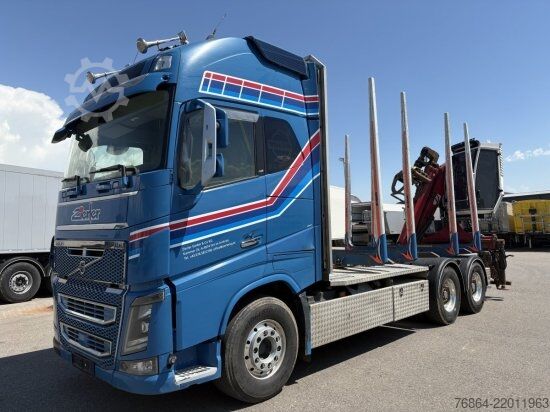 Logging truck VOLVO FH 16 750 6X4R HOLZTRANSPORTER MIT PENZ 12Z KRAN, RETARDER