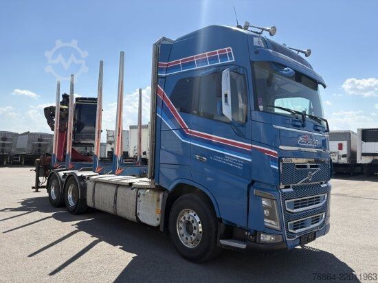 Logging truck VOLVO FH 16 750 6X4R HOLZTRANSPORTER MIT PENZ 12Z KRAN, RETARDER
