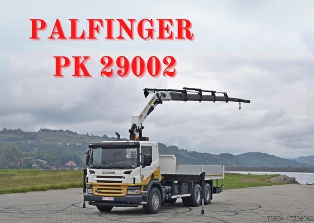 Autokran SCANIA P 420* PRITSCHE 6,40m * PK 29002+FUNK * 6x4