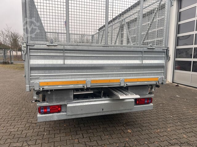Tipper trailer Möslein TTD 19 AB  19 t Tandemkipper Tieflader, BreitbereifungGitteraufsatz