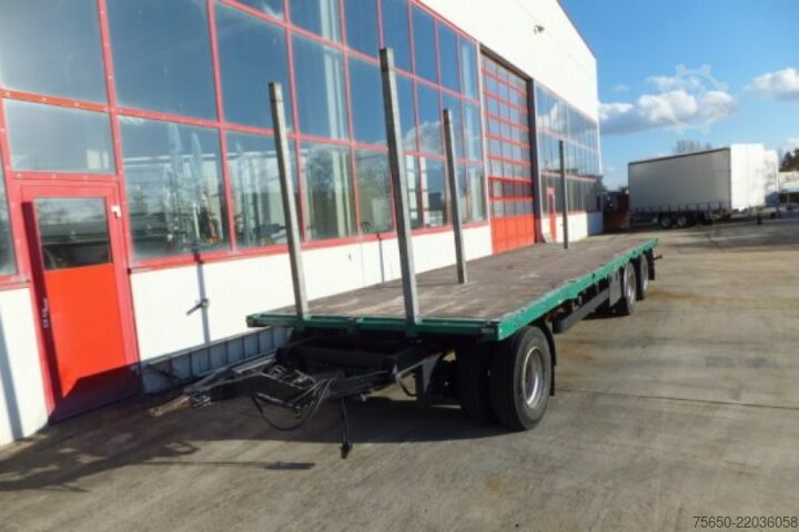 Open trailer  3 Achs  3 Achs Jumbo- Pritschenanhänger mit Steckrungen