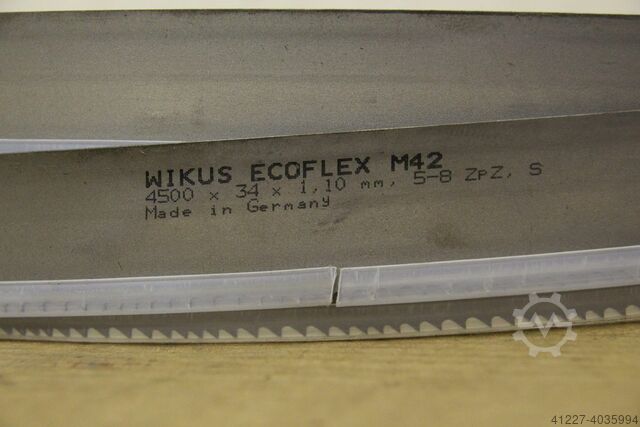 Metallbandsägeblatt 4500x34x1,10 mm 5-8 ZpZ, S Wikus ECOFLEX M42