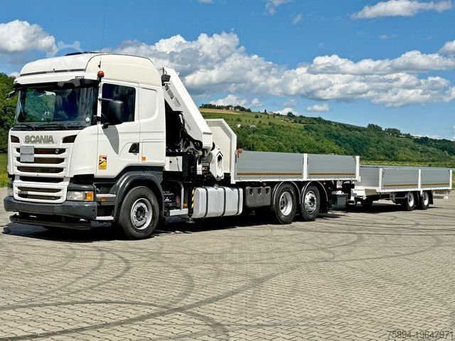 Truck mounted crane SCANIA R440 * HIAB 422 E-6 HIPRO + FUNK + Anhänger!*TOP