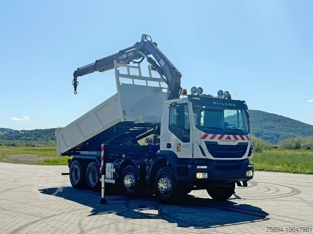 Truck mounted crane IVECO TRAKKER 450 * FASSI F215A.0.22 + FUNK / 8x4 *TOP