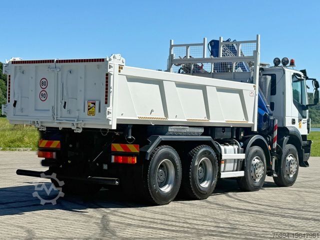 Truck mounted crane IVECO TRAKKER 450 * FASSI F215A.0.22 + FUNK / 8x4 *TOP