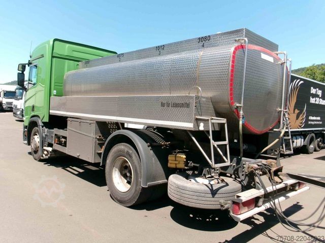 Tanker truck SCANIA R 410 Gliederzug mit HLW Lebensmittel-Tank