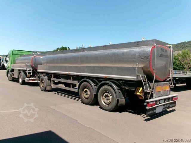 Tanker truck SCANIA R 410 Gliederzug mit HLW Lebensmittel-Tank