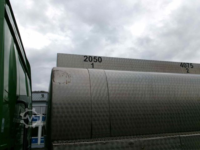 Tanker truck SCANIA R 410 Gliederzug mit HLW Lebensmittel-Tank