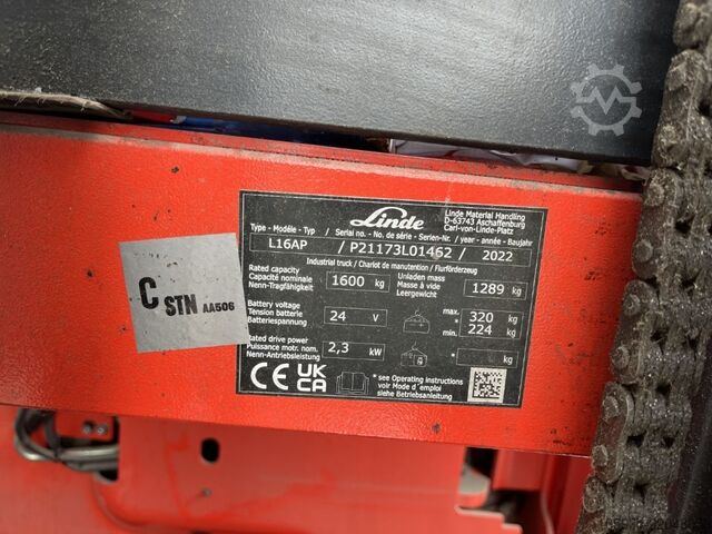 Stand-on stacker Linde L16AP