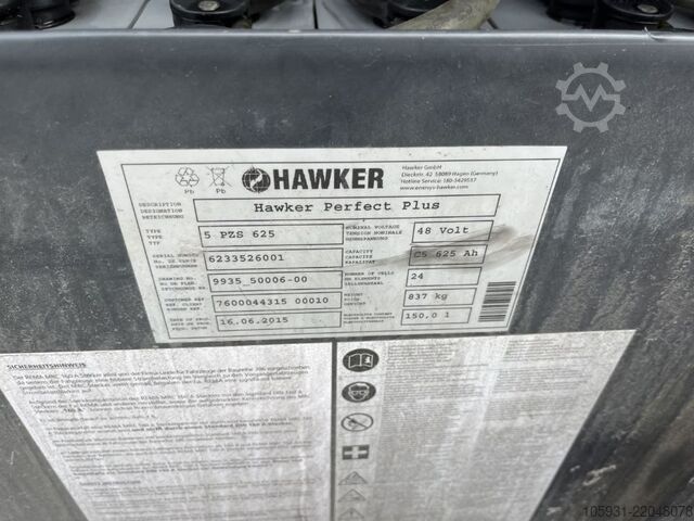 Electric 3-wheel forklift Linde E16-02