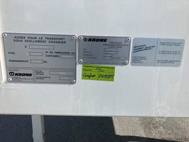 Swap body trailer KRONE Wechselbrücke Koffer