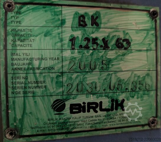 Kraftformer Birlik BK 1.25.X 63