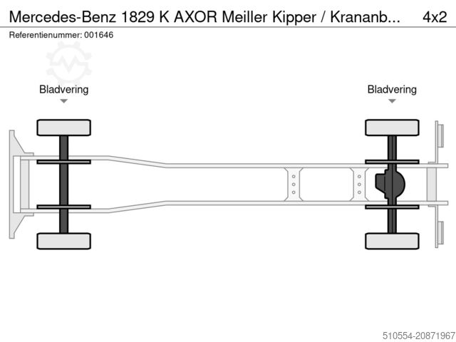 Kipper Mercedes-Benz 1829 K AXOR Meiller Kipper / Krananbau möglich