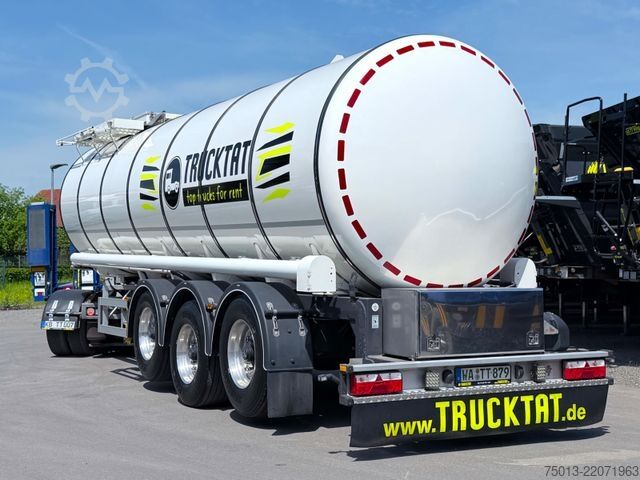 Tanker semitrailer KÄSSBOHRER V2A 28 cbm, APOLLO-Pumpe, Leer nur 5,5 to.
