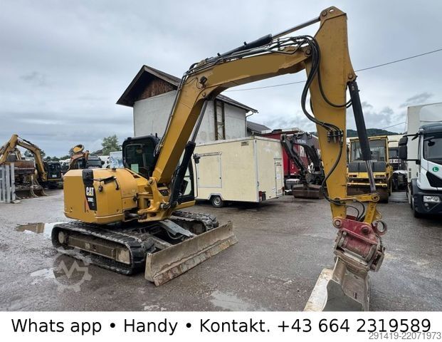 Chain excavator CATERPILLAR 308 E2CR  Kettenbagger / Schild Powertilt Bj2014