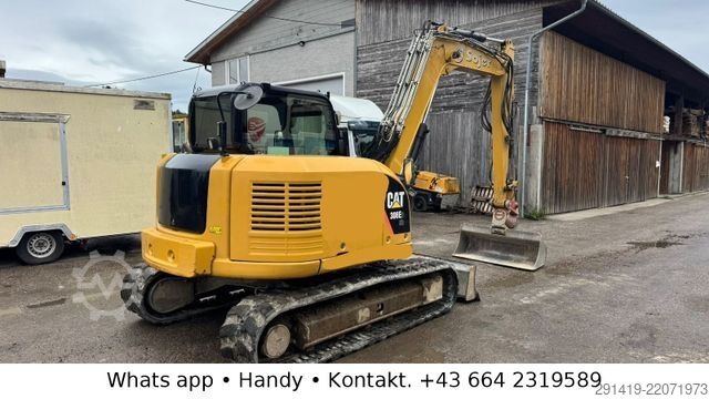 Chain excavator CATERPILLAR 308 E2CR  Kettenbagger / Schild Powertilt Bj2014