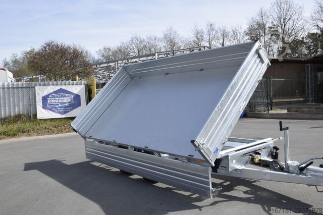 Three-way tipper trailer HUMBAUR Kipper Dreiseitenkipper
