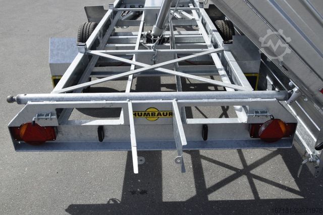 Three-way tipper trailer HUMBAUR Kipper Dreiseitenkipper