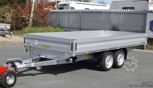 Car trailer HUMBAUR Pritsche, Plane, Paletten