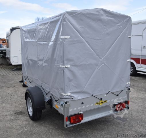Car trailer HUMBAUR Pritsche, Plane, Paletten