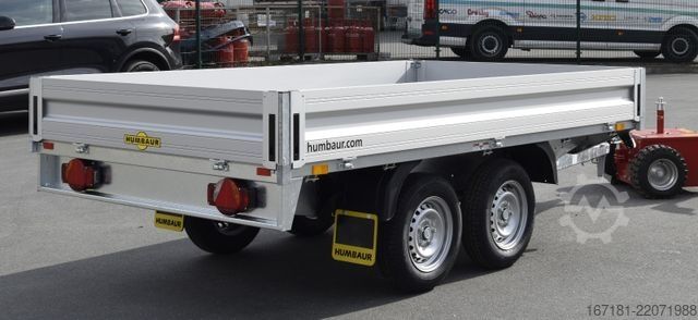 Car trailer HUMBAUR Pritsche, Plane, Paletten