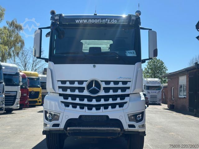 Three-sided tipper truck MERCEDES-BENZ 3345 6x6 Meiller DSK 1,20m Bordwände AHK Hydr.