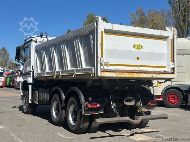 Three-sided tipper truck MERCEDES-BENZ 3345 6x6 Meiller DSK 1,20m Bordwände AHK Hydr.